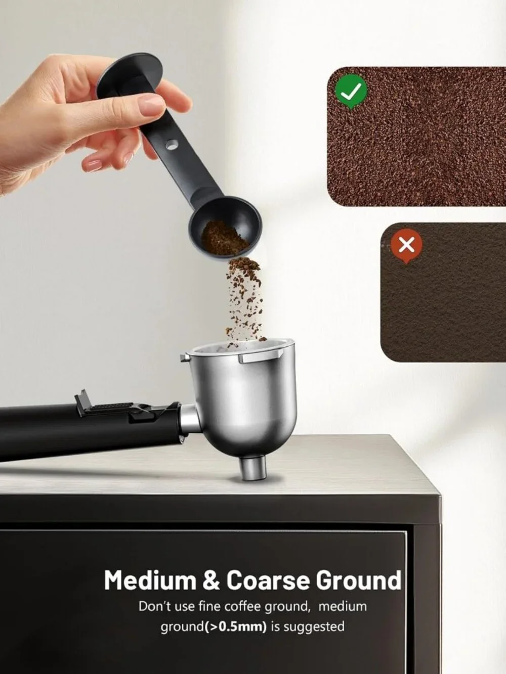 Compact 4-Cup Espresso Maker with Milk Frother | Fast Heating Cappuccino & Latte